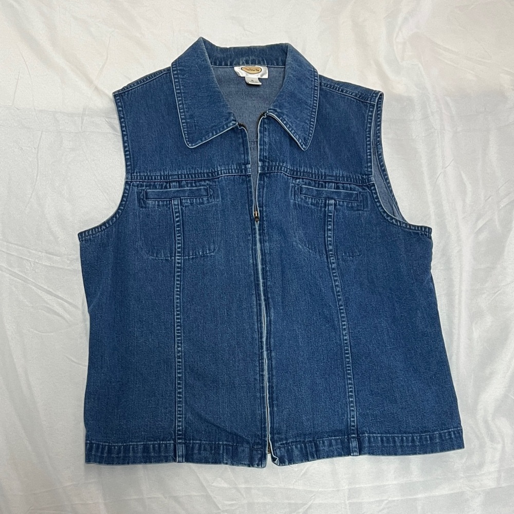 Talbot’s Vintage Denim Sleeveless Vest